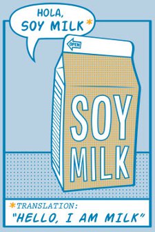 Cartoon Soy Milk